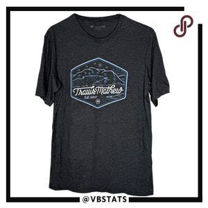 Travis Mathew Men's‎ Est. 2007 Cotton Graphic Short Sleeve T-Shirt Gray Medium